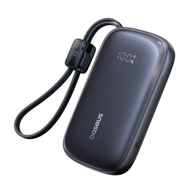 Power bank 20000 mAh 45W z vgrajenim kablom Baseus "EnerFill Qpow3 Ultra"  - črn