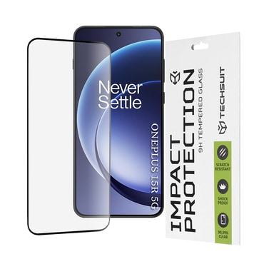 Premium 3D Full Body zaščitno steklo Techsuit za OnePlus 15R - črno
