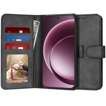 Etui Techsuit "Diary Book" za OnePlus 15 - črn