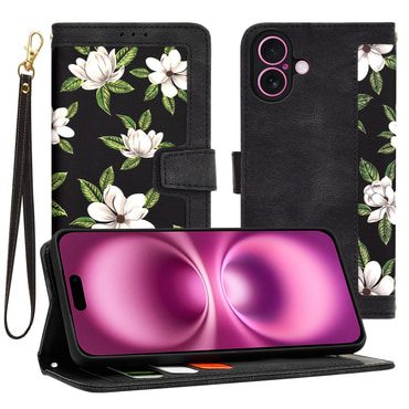 Etui Techsuit "FlipCraft" za iPhone 16 Plus - flowers of the dawn