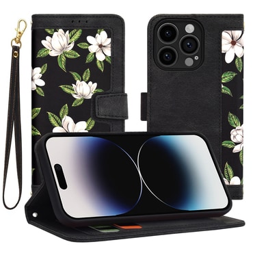 Etui Techsuit "FlipCraft" za iPhone 14 Pro - flowers of the dawn