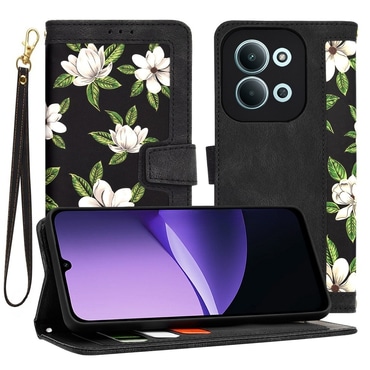 Etui Techsuit "FlipCraft" za Xiaomi Redmi 15C 4G / Redmi 15C 5G - flowers of the dawn