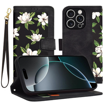 Etui Techsuit "FlipCraft" za iPhone 16 Pro - flowers of the dawn