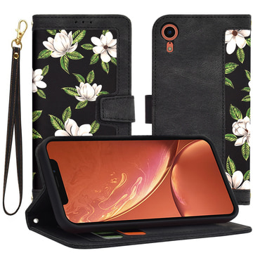 Etui Techsuit "FlipCraft" za iPhone XR - flowers of the dawn