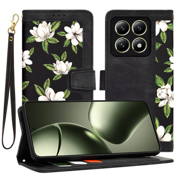 Etui Techsuit "FlipCraft" za Xiaomi 14T - flowers of the dawn