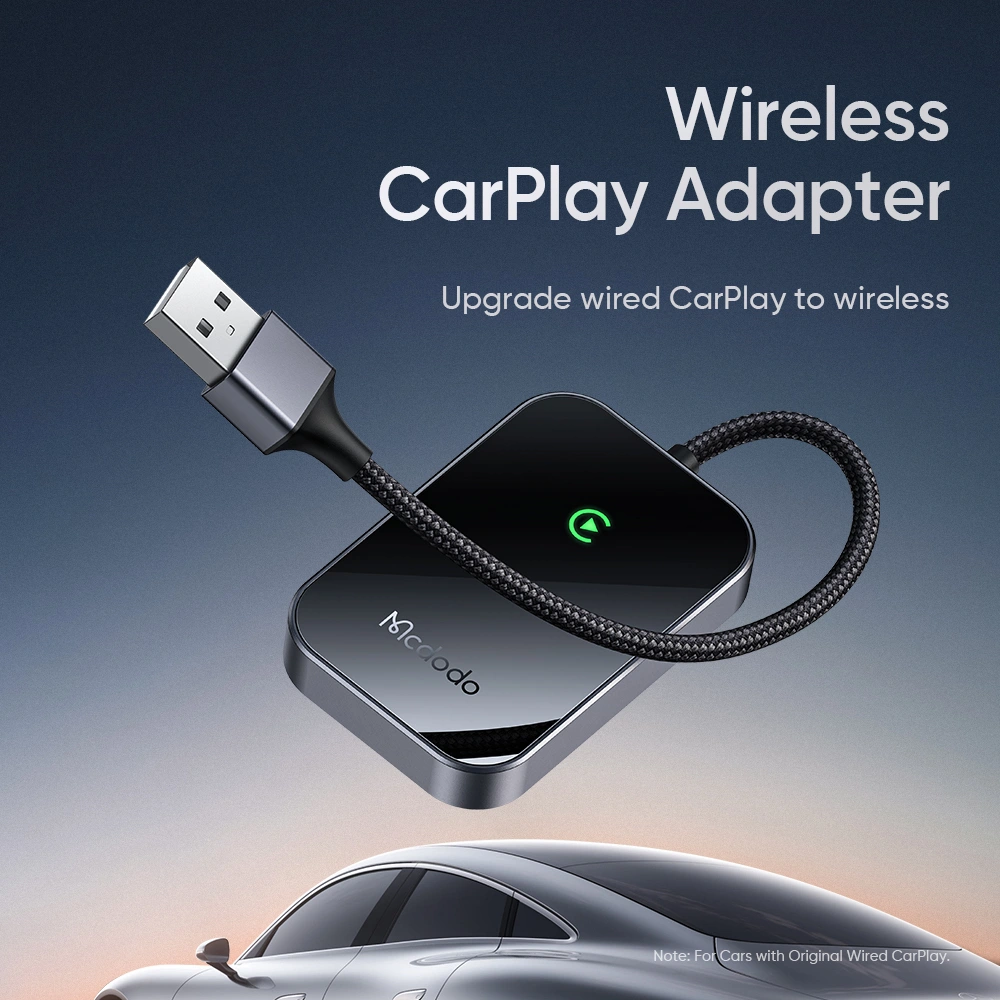 Brezžični CarPlay adapter Mcdodo CA-7210 - USB, Bluetooth, Siri podpora - črn