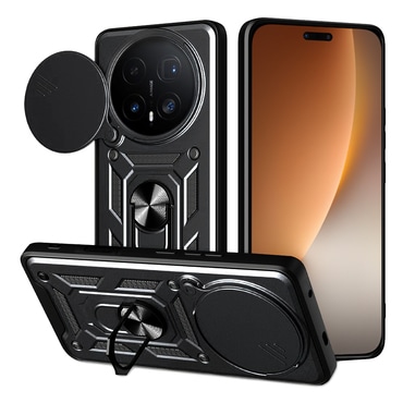 Oklepni ovitek MaX-Armor z obročem, kovinsko ploščico in zaščito zadnjih kamer za Honor Magic8 Pro - army black