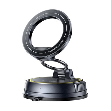 Magnetno avtomobilsko držalo Baseus PrimeTrip VC2 Flex - vakuumska pritrditev, zložljivo - črno