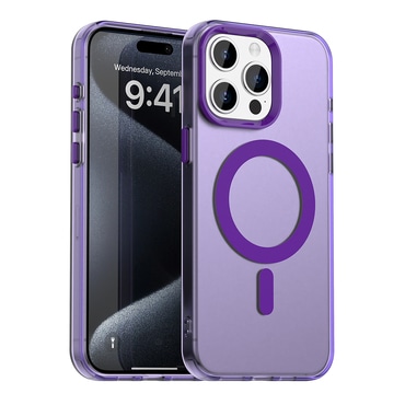 Hibridni ovitek Techsuit "CandyCase MagSafe" za iPhone 15 Pro - purple