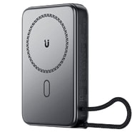 Power bank z USB-C izhodom, vgrajenim USB-C kablom, 22.5W MagSafe Acefast "M24" - 10000 mAh - metal gray