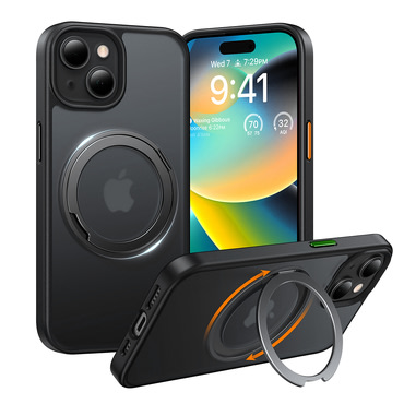 Premium ovitek Torras "Ostand Pro" za iPhone 15 - black