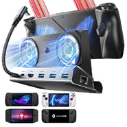 10v1 hladilna postaja Lisen "Docking Station S1" s petimi USB izhodi, TF in SD režo ter USB-C PD 100W - črn