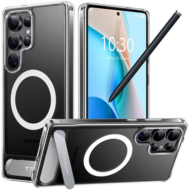 Premium ovitek Torras "Pstand" za Samsung Galaxy S25 Ultra - clear