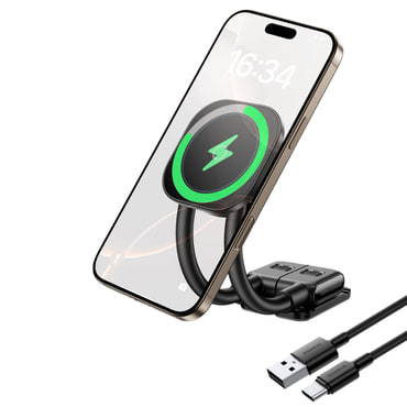 Magnetno avtomobilsko držalo Baseus PrimeTrip C03s Pro - Qi polnjenje 15W, 3M pritrditev - črno