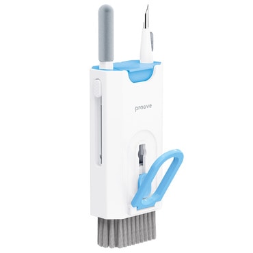 Multifunkcijski 8v1 čistilni set Proove "Mr. Cleaner" za elektronske naprave - bel