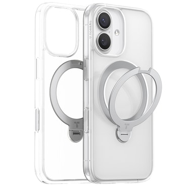 Premium ovitek Torras "Ostand Spin" za iPhone 17 - clear