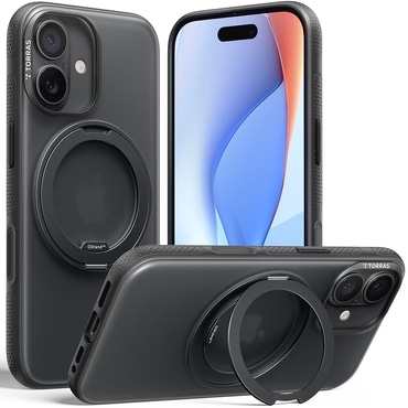 Premium ovitek Torras "Ostand R Fitness" za iPhone 17 - black