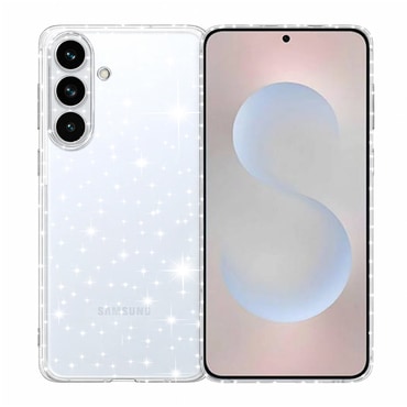 Prozoren TPU gel ovitek Techsuit "SparkleSkin" za Samsung Galaxy S26