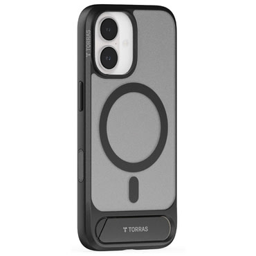 Premium ovitek Torras "Pstand" za iPhone 17 - black