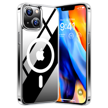 Premium ovitek Torras "Diamond MagSafe" za iPhone 15 - clear