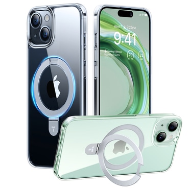 Premium ovitek Torras "Ostand" za iPhone 15 - clear