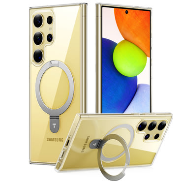 Premium ovitek Torras "Ostand" za Samsung Galaxy S24 Ultra - clear