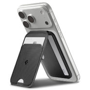 Magnetna denarnica in stojalo Spigen "Slim Fold MagFit" z magnetnim obročem in za tri kartice - black