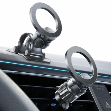 Avtomobilsko MagSafe držalo za telefon Lisen "YL022" za ventilacijsko režo in armaturno ploščo - črno