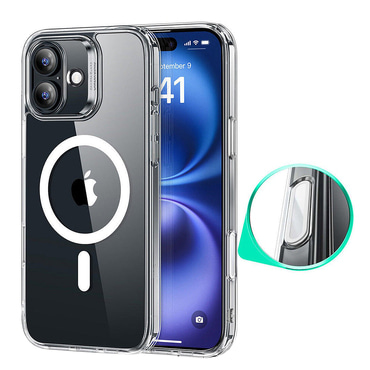 Hibridni ovitek ESR "Classic Hybrid HaloLock" za iPhone 16 - clear