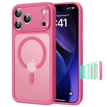 Hibridni ovitek ESR "Classic Hybrid HaloLock" za iPhone 17 Pro Max - frosted pink