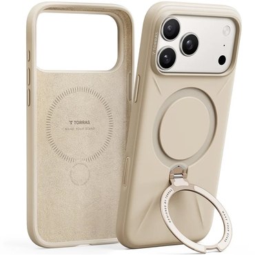 Premium ovitek Torras "QPRO Silicone" za iPhone 17 Pro - dessert gold