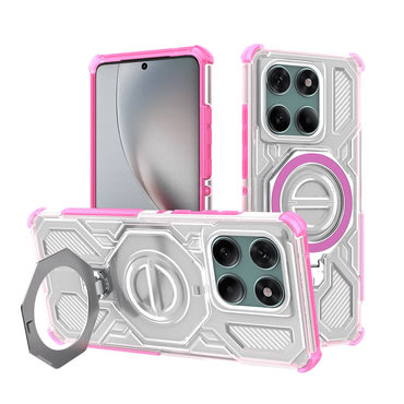 Hibridni ovitek "Carbon Shield Pro" za Motorola Edge 60 / Edge 60 Fusion - white transparent