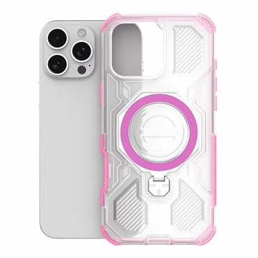 Hibridni ovitek "Carbon Shield Pro" za Samsung Galaxy S26 - pink transparent
