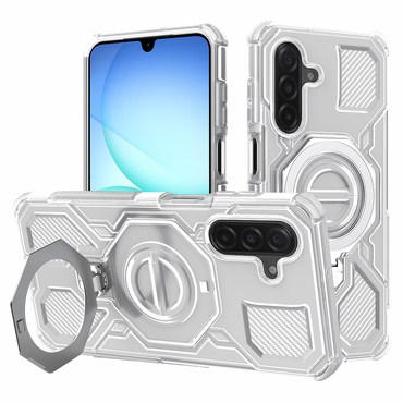 Hibridni ovitek "Carbon Shield Pro" za Samsung Galaxy A17 5G / A17 4G - white transparent