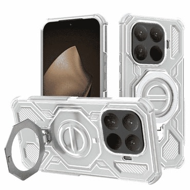 Hibridni ovitek "Carbon Shield Pro" za Xiaomi 15T Pro - white transparent