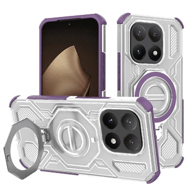 Hibridni ovitek "Carbon Shield Pro" za Xiaomi 15T - purple transparent