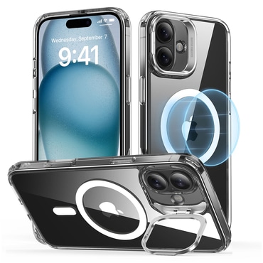 Hibridni ovitek ESR "Classic Hybrid HaloLock Kickstand" za iPhone 16 - clear