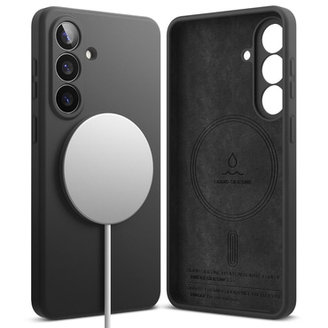 Ovitek Ringke "Silicone Magnetic" za Samsung Galaxy S26 - black