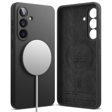 Ovitek Ringke "Silicone Magnetic" za Samsung Galaxy S26 Plus - black