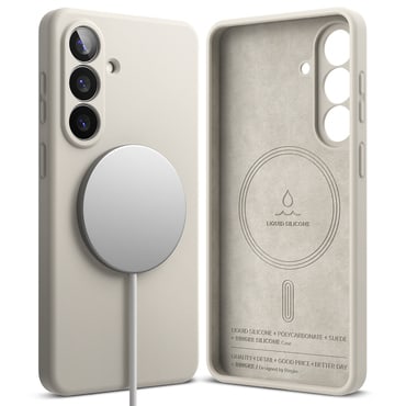 Ovitek Ringke "Silicone Magnetic" za Samsung Galaxy S26 Plus - stone