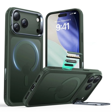 Hibridni ovitek ESR "Classic Hybrid HaloLock Kickstand" za iPhone 17 Pro Max - frosted green