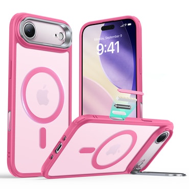 Hibridni ovitek ESR "Classic Hybrid HaloLock Kickstand" za iPhone Air - frosted pink