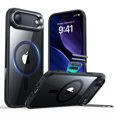 Hibridni ovitek ESR "Classic Hybrid HaloLock Kickstand" za iPhone Air - clear black