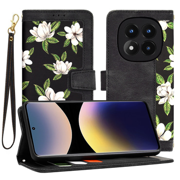 Etui Techsuit "FlipCraft" za Xiaomi Redmi Note 14 Pro 4G - flowers of the dawn