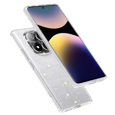 Prozoren TPU gel ovitek Techsuit "SparkleSkin" za Xiaomi Redmi Note 14 Pro 4G