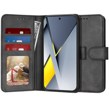 Etui Techsuit "Diary Book" za Xiaomi Poco F8 Pro - črn