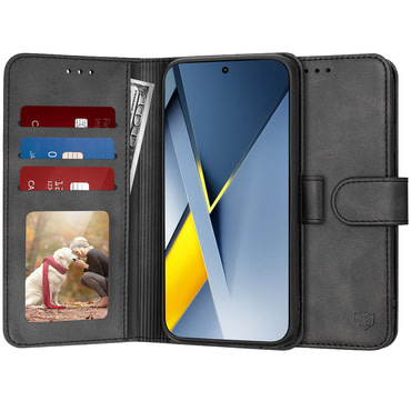 Etui Techsuit "Diary Book" za Xiaomi Poco F8 Ultra - črn