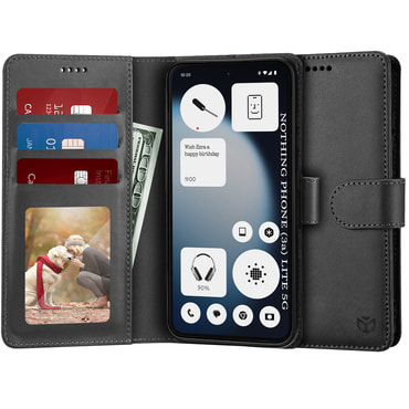 Etui Techsuit "Diary Book" za Nothing Phone (3a) Lite - črn