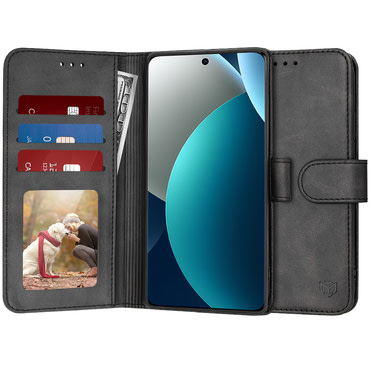 Etui Techsuit "Diary Book" za Xiaomi Redmi Note 15 Pro 4G - črn