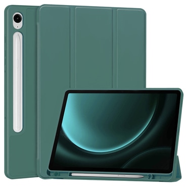 Etui Techsuit "Flex Trifold" z držalom za pisalo za Samsung Galaxy Tab S9 FE / S10 FE - green